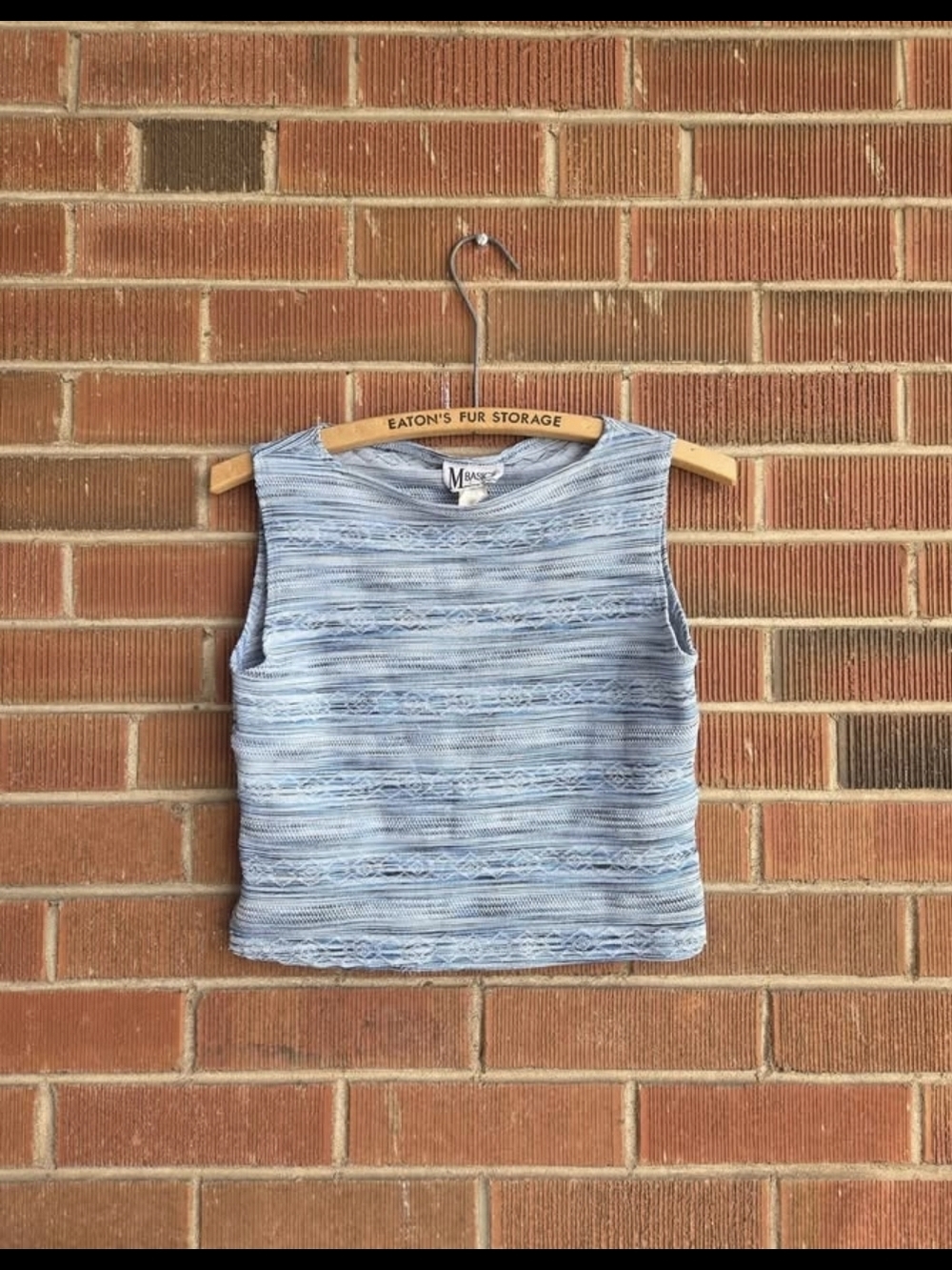 True Vintage 90s/Y2K M Basics Boat Neck Tank Top by Mariposa